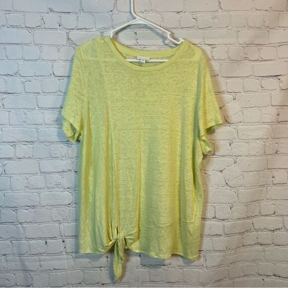 J Jill Love Linen Tie Knot Shirt size XL Tall - Picture 1 of 6